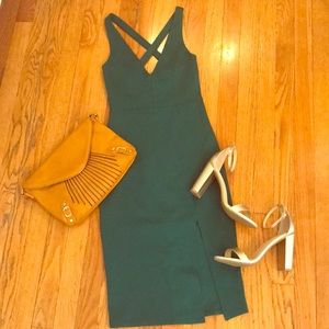 Lulus Green Bodycon Midi Dress
